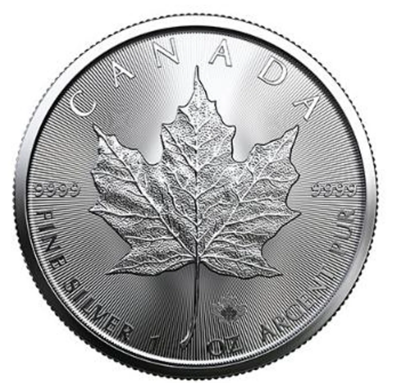 Canadian - Maple Leaf - Random Date - 1 ozt. Fine Silver