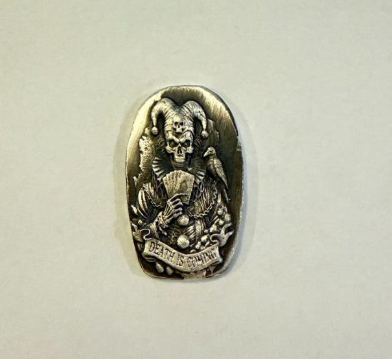 "Death is Coming" Jester– Limited Edition | 1/2 Ozt .999 Fine Silver