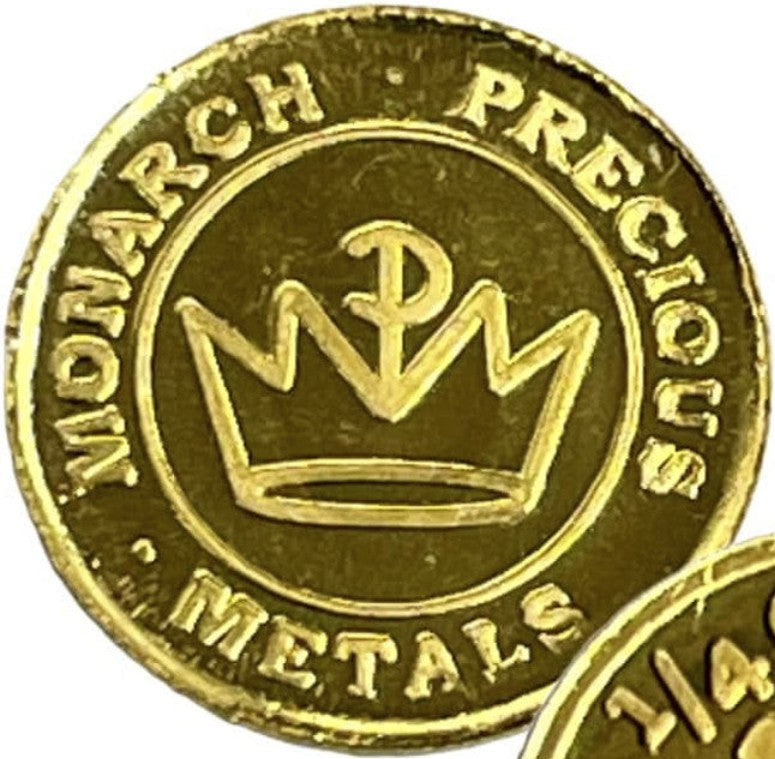 Monarch Mint - 1/4 Gram .9999 Fine Gold Round - Horseshoe