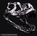 T-Rex Skull - 3 Ounces .999 Fine Silver