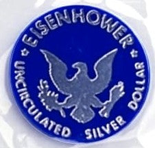 1972 "Blue Ike" Eisenhower Uncirculated Silver Dollar - In Mint Packaging