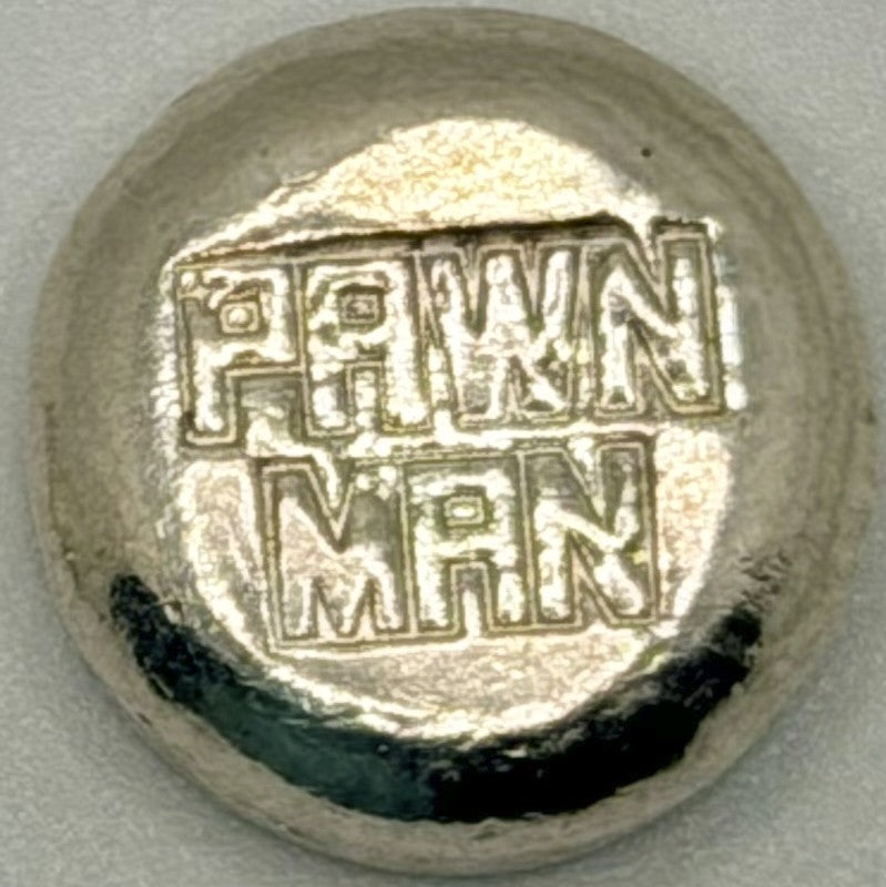 11 gram Pawn Man Silver Button