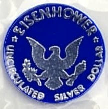 1971 "Blue Ike" Eisenhower Uncirculated Silver Dollar - In Mint Packaging