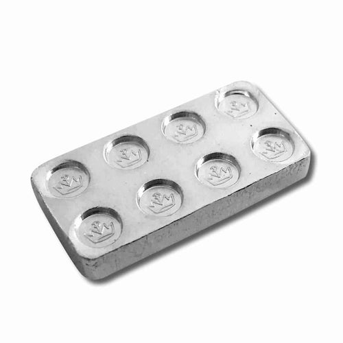 Monarch Mint - 1/2 oz .999 Fine Silver Building Block - 2x4 Top
