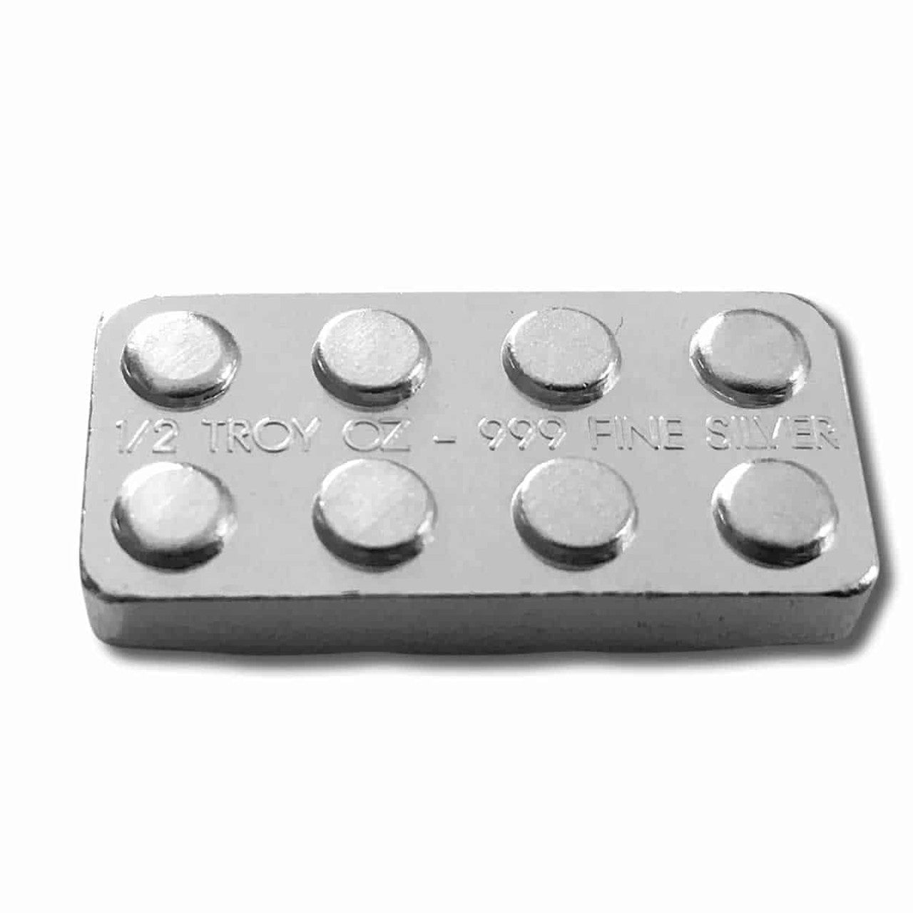 Monarch Mint - 1/2 oz .999 Fine Silver Building Block - 2x4 Top