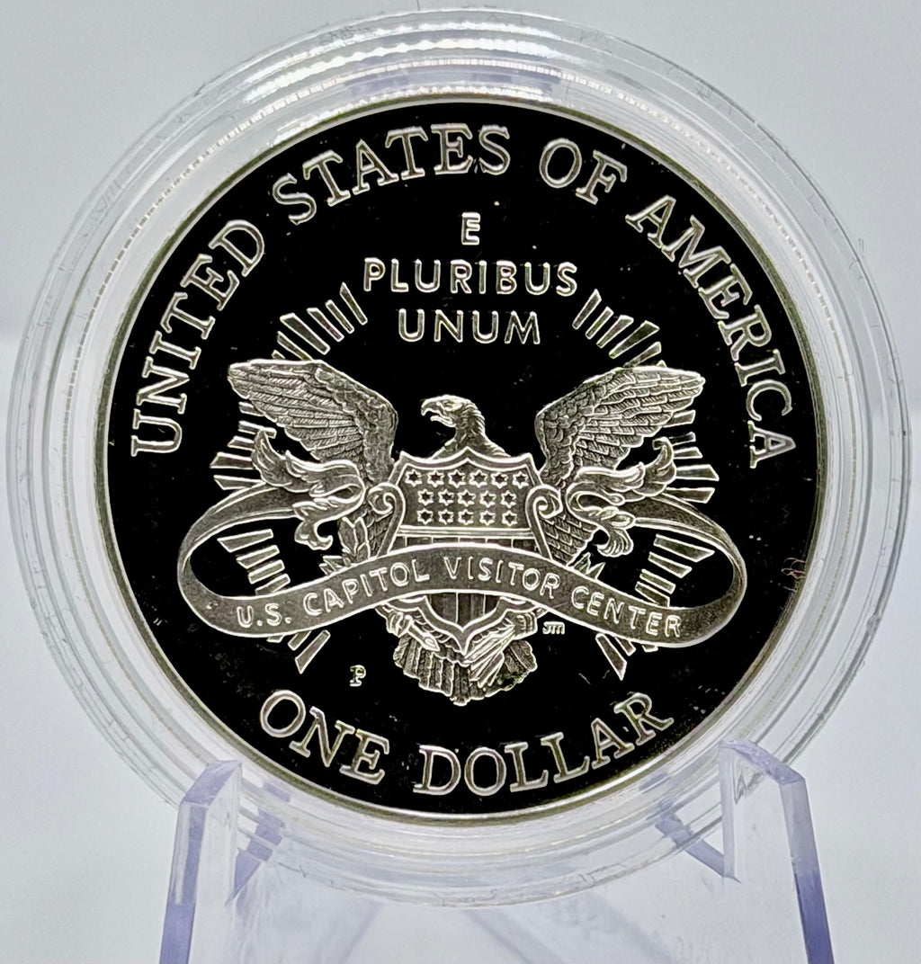 2001 US Commemorative: US Capitol Visitors Centor  - Silver Dollar
