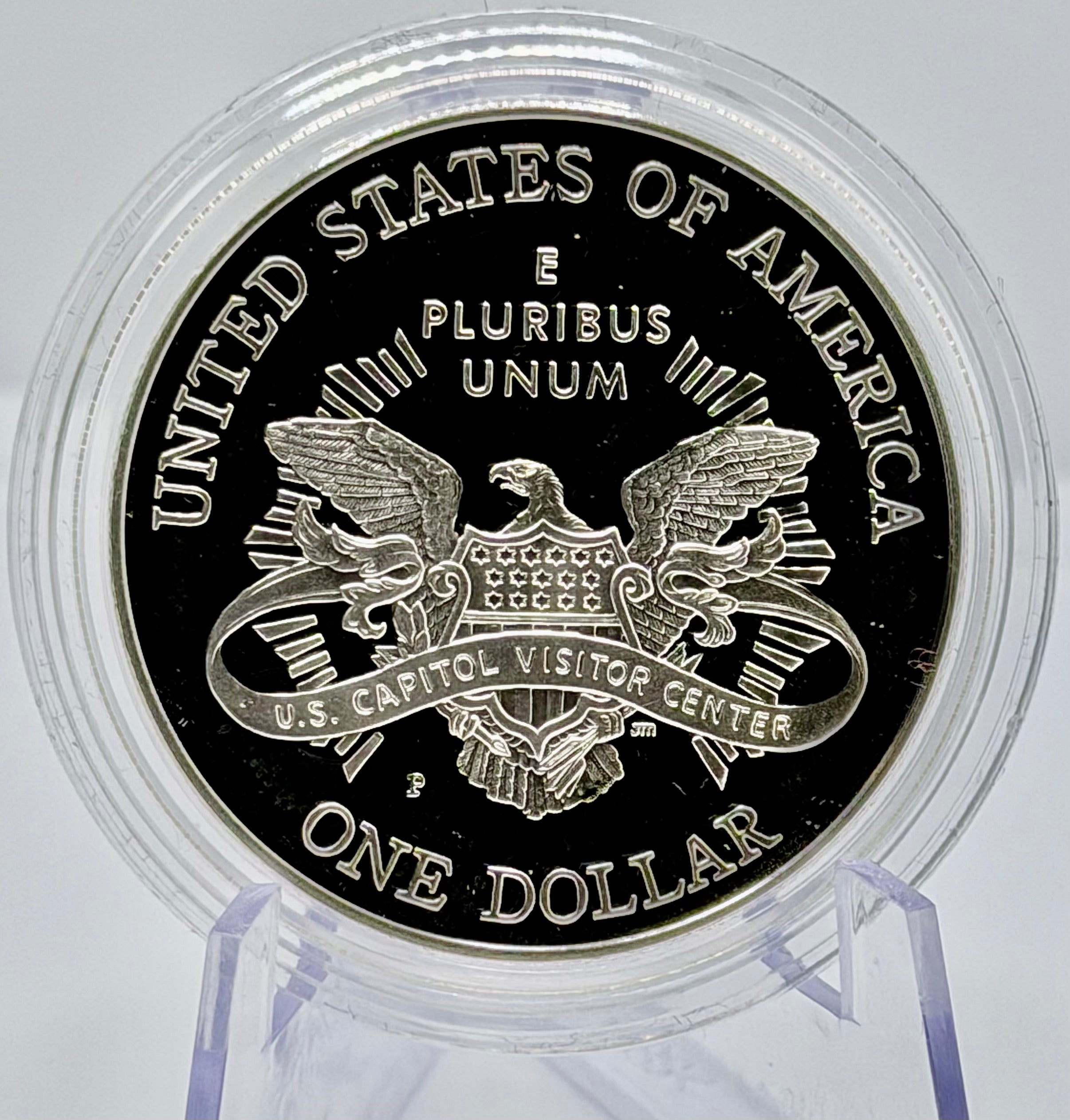 2001 US Commemorative: US Capitol Visitors Centor  - Silver Dollar