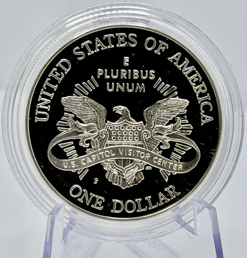 2001 US Commemorative: US Capitol Visitors Centor  - Silver Dollar