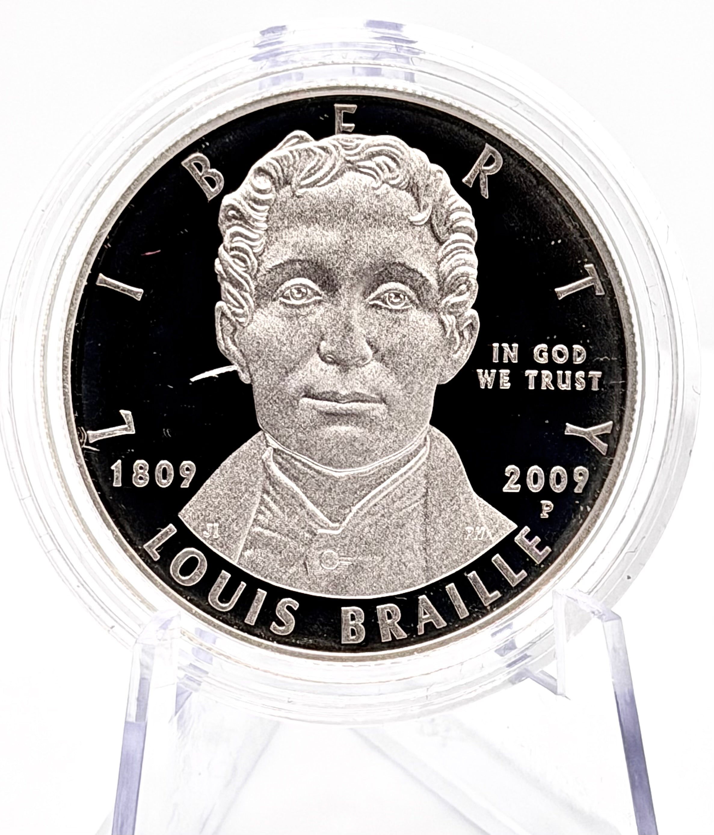 2009 US Commemorative: Louis Braille Bicentennial - Silver Dollar
