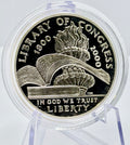 2000 US Commemorative: Library of Congress Silver Dollar - In Capsule