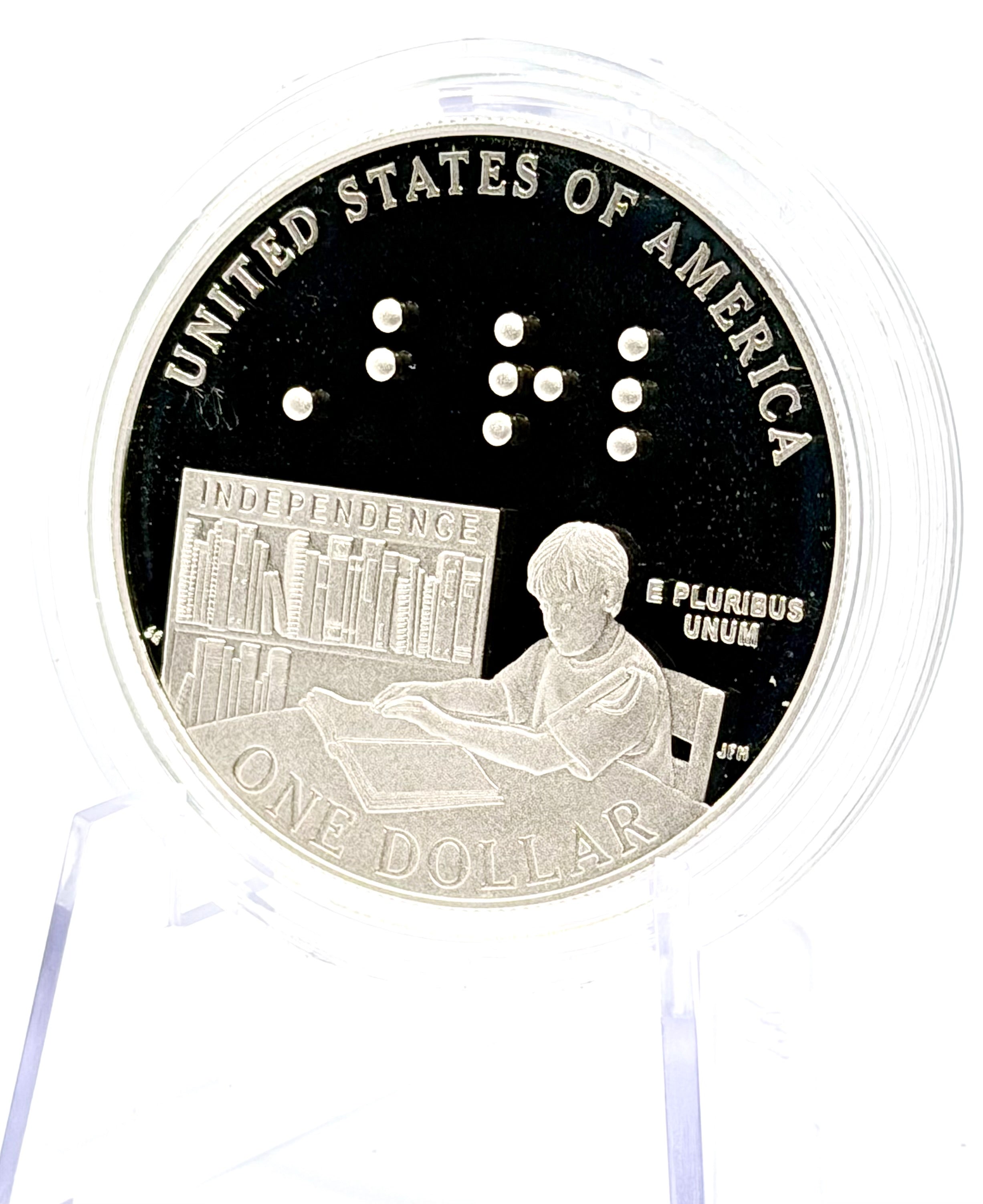 2009 US Commemorative: Louis Braille Bicentennial - Silver Dollar