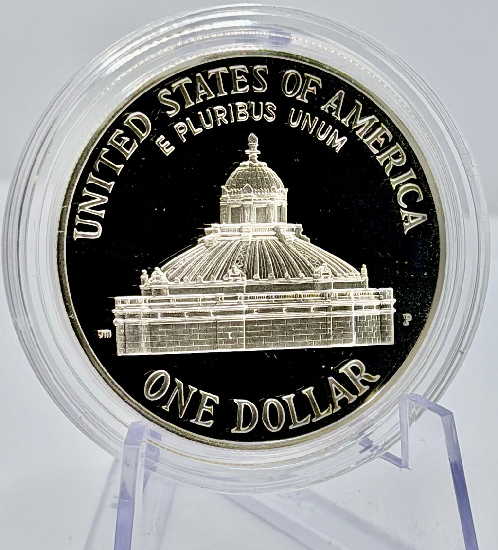 2000 US Commemorative: Library of Congress Silver Dollar - In Capsule