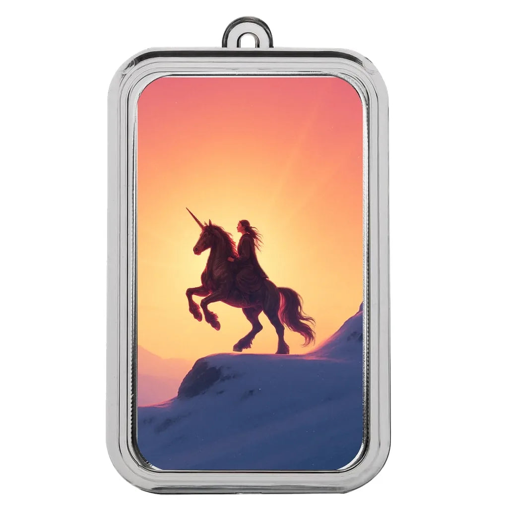 Unicorn Princess - 1 Ozt .999 Fine Silver Art Bar