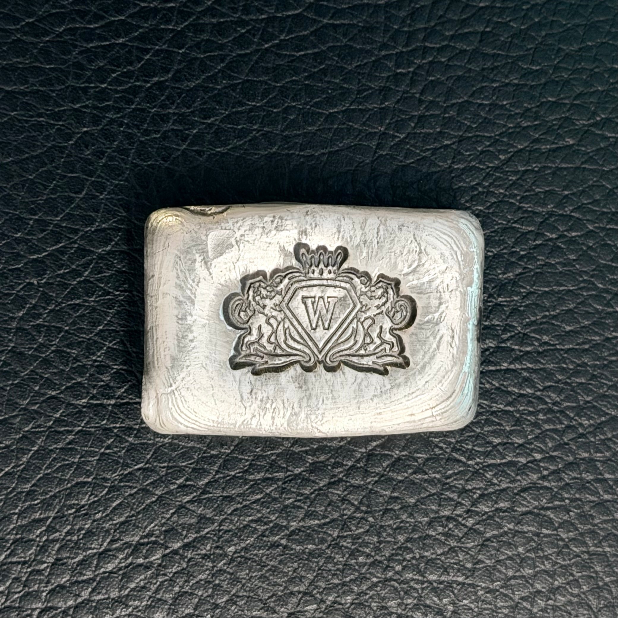 WD Pours - 2 Ozt. Rippled Logo Chunky Loaf - .999 Fine Silver