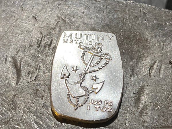 1 oz "Anchors Away" .999 Fine Silver Bar