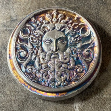 1 oz "The Atlantean" - Hand Poured .999 Fine Silver Round