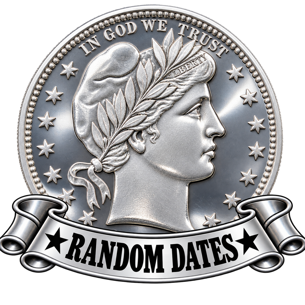 Barber Quarters - $1 Face Value - Circulated - Random Full Date