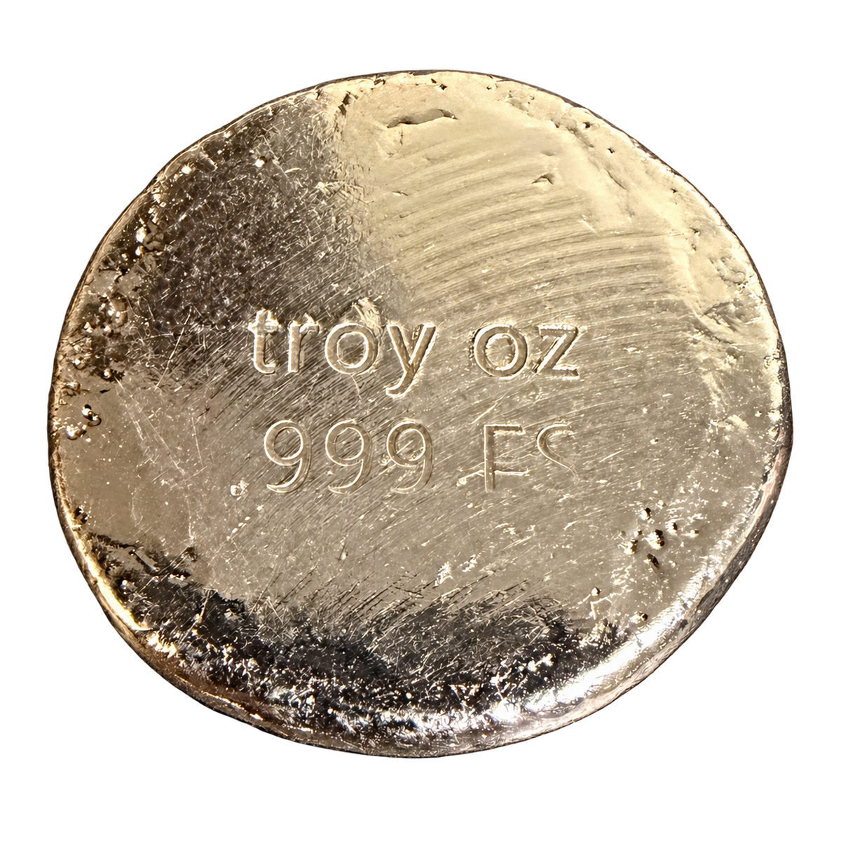 1 Oz "Bunker Button"- Hand Poured .999 Fine Silver Round