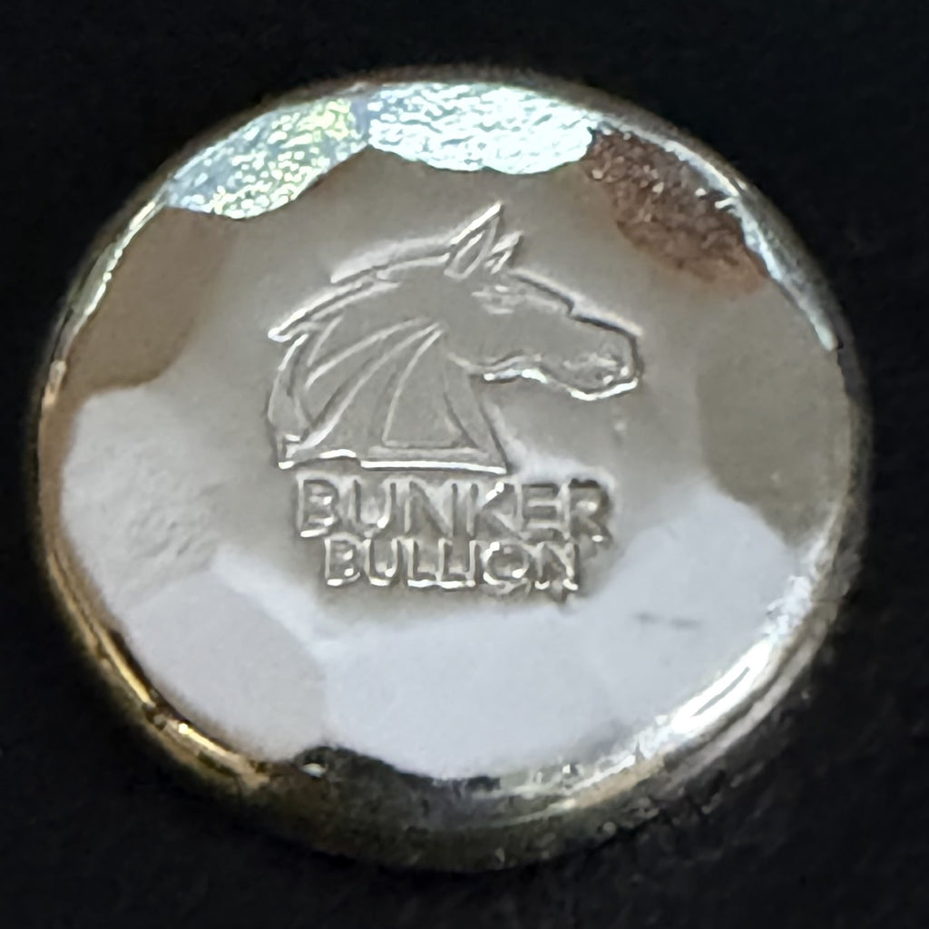Bunker Bullion -  3 ozt Hammered Round - .999 Fine Silver