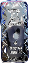 Bunker Bullion - Fireworks Bar - 4 ozt. Fine Silver