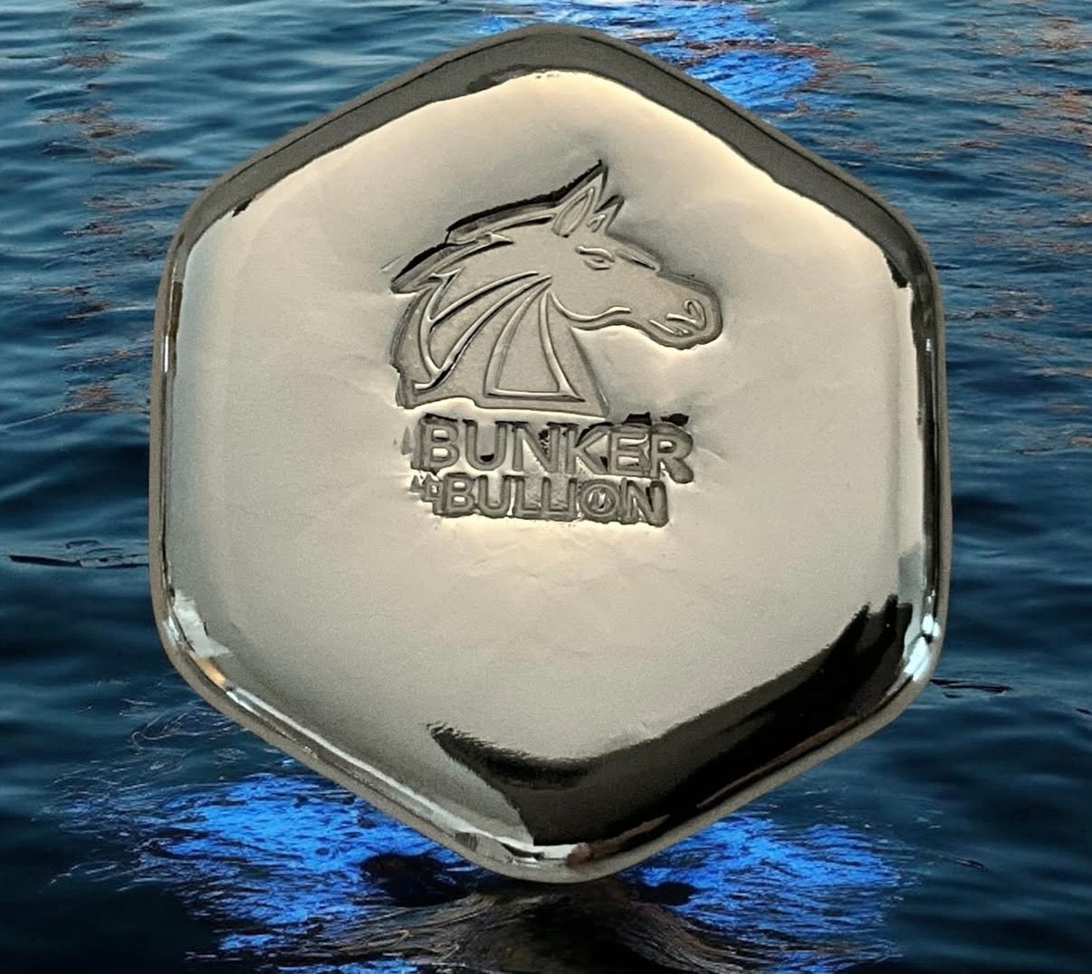 Bunker Bullion -  Hexagon Bar - 3 ozt. Fine Silver