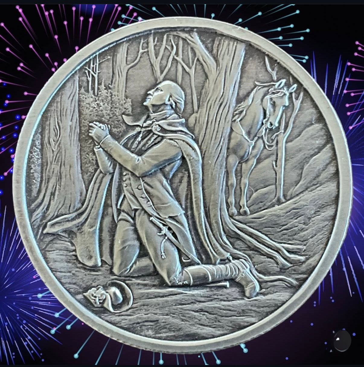 Bunker Bullion - Prayer at Valley Forge Round - 1 ozt. Fine Silver