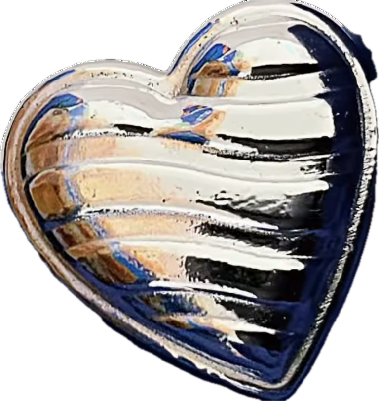 Bunker Bullion - Wavy Heart Bar - 100 Grams Fine Silver