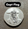 1 oz Captain Flog .999 Fine Silver