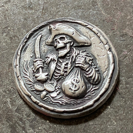 1 oz "The Cash Grab" .999 Fine Silver Round