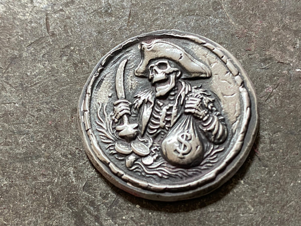 1 oz "The Cash Grab" .999 Fine Silver Round