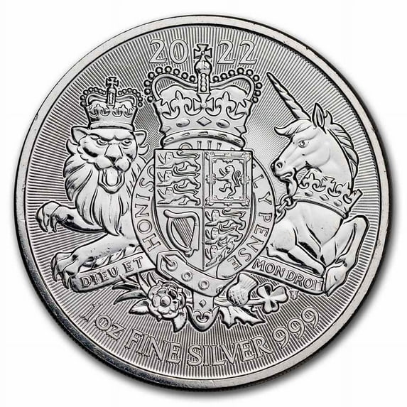 2022 Great Britain The Royal Coat of Arms 1 oz Silver Coin