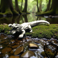 Low Poly' Crocodile - 1 Ozt .999 Fine Silver - Limited Mintage