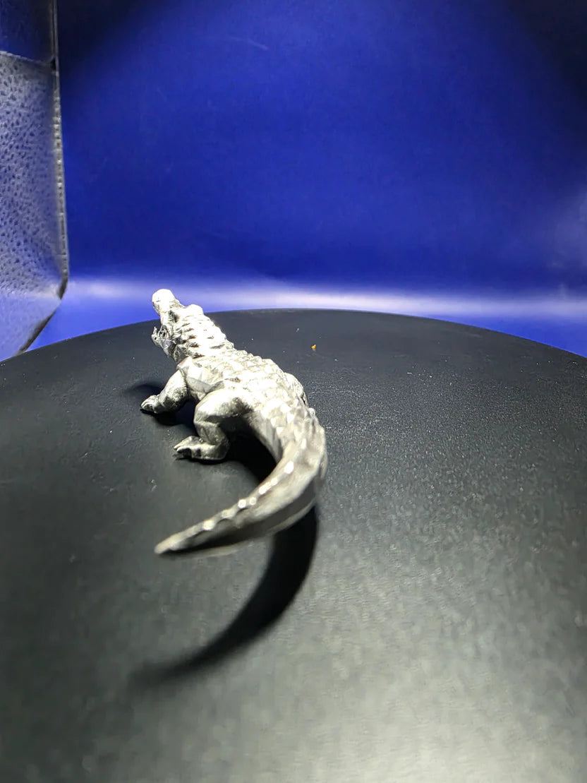 Low Poly' Crocodile - 1 Ozt .999 Fine Silver - Limited Mintage