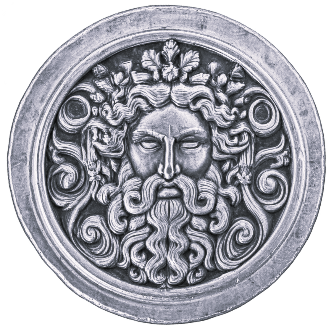 1 oz "The Atlantean" - Hand Poured .999 Fine Silver Round