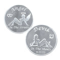 1ozt - Angel in the Streets / Devil in the Sheets - .999 Fine Silver Round