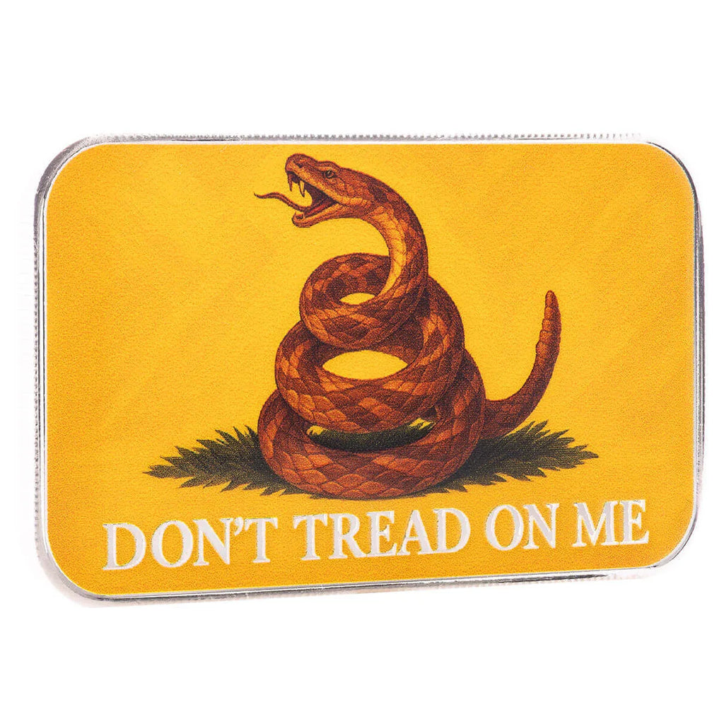 Don't Tread on Me | 1 Ozt .999 Fine Silver - Color Bar