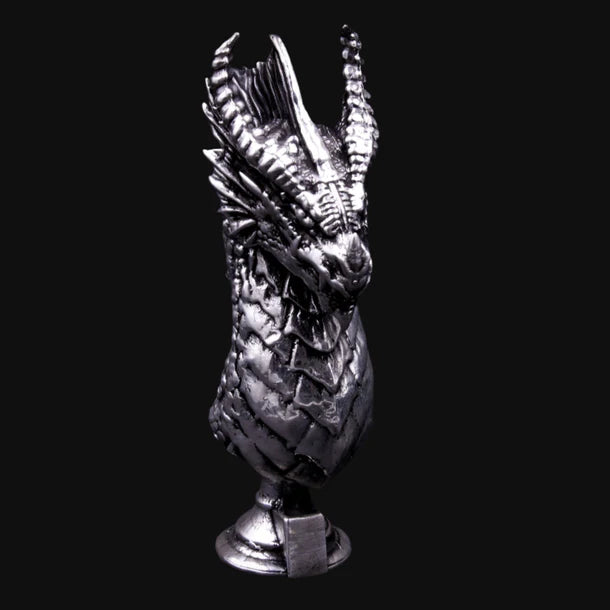 Dragon Bust  - 5 Ounces .999 Fine Silver