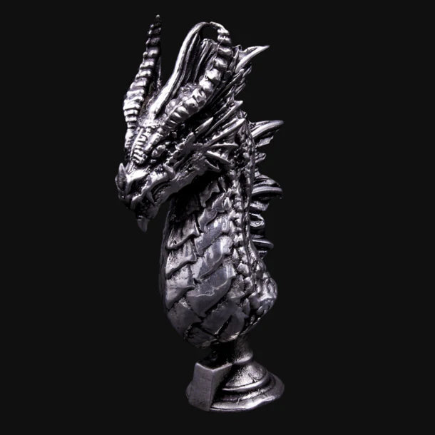 Dragon Bust  - 5 Ounces .999 Fine Silver