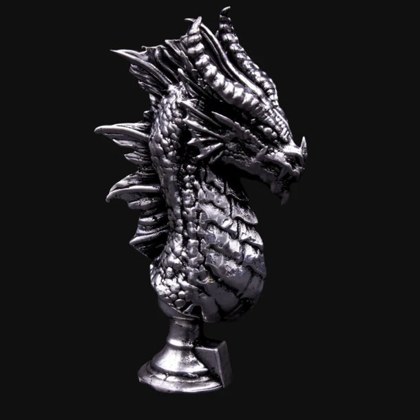 Dragon Bust  - 5 Ounces .999 Fine Silver