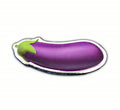 1 Gram Colorized eggplant emoji - .999 Fine Silver Bar