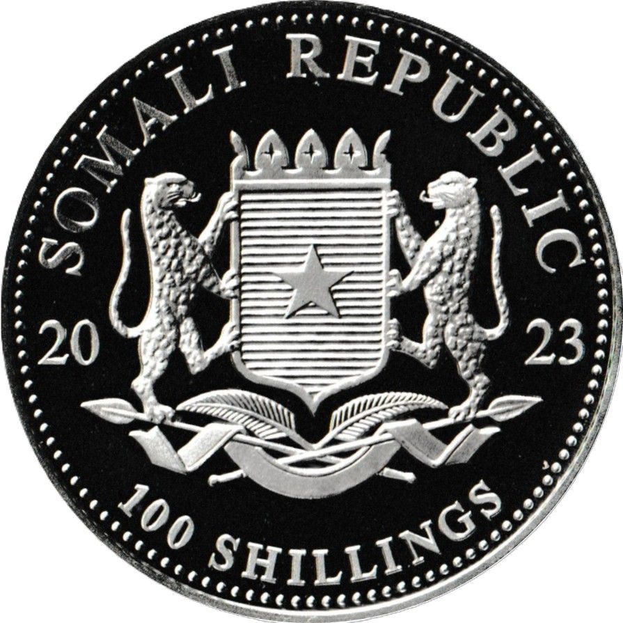 2023 Somalian Commemorative Elephant 1 oz Silver Coin