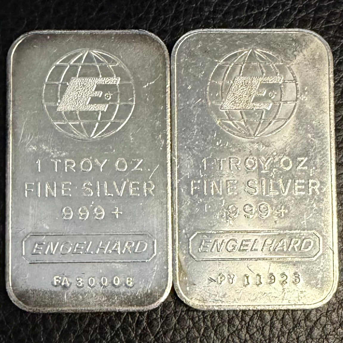 Vintage - Engelhard "Portrait Wide E" - 1 Ozt .999 Fine Silver Bar