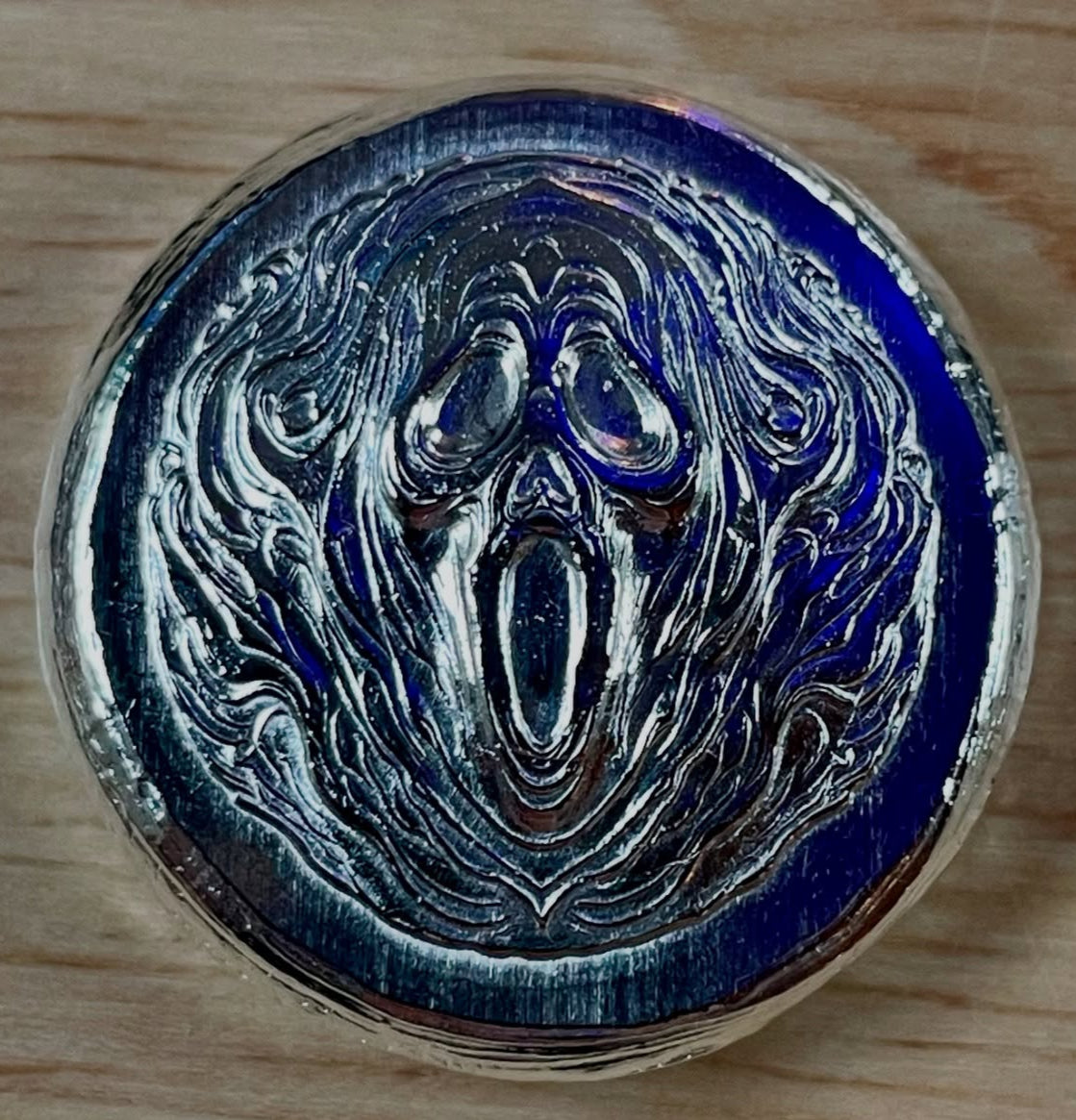 Ghostface Round - Weights Vary 1.1 - 1.2oz .999 Fine Silver