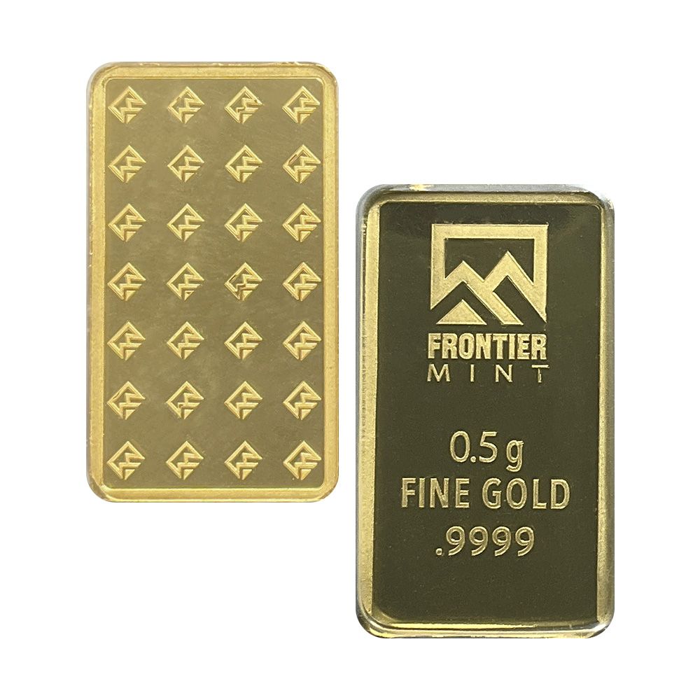 Frontier Mint - .5 Gram in Assay - .999 Fine Gold Bar