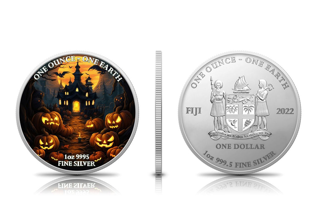 Fiji - 2022 Glow in the Dark Haunted House - 1ozt sovereign - new from the mint