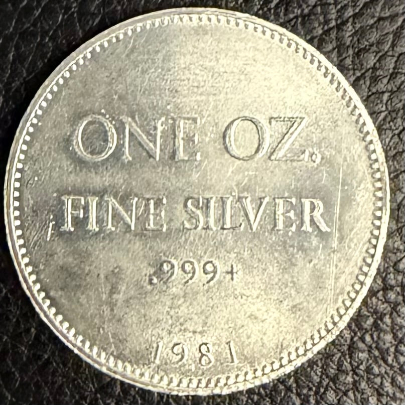 Vintage - 1981 Hoffman & Hoffman "unicorn"- 1 Ozt .999 Fine Silver Round