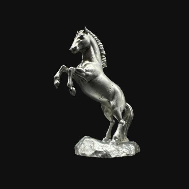 Horse Rearing -  5 Ounces .999 Fine Silver