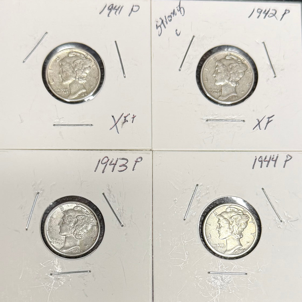 Mercury Dime - $1 Face Value - XF - Random Year