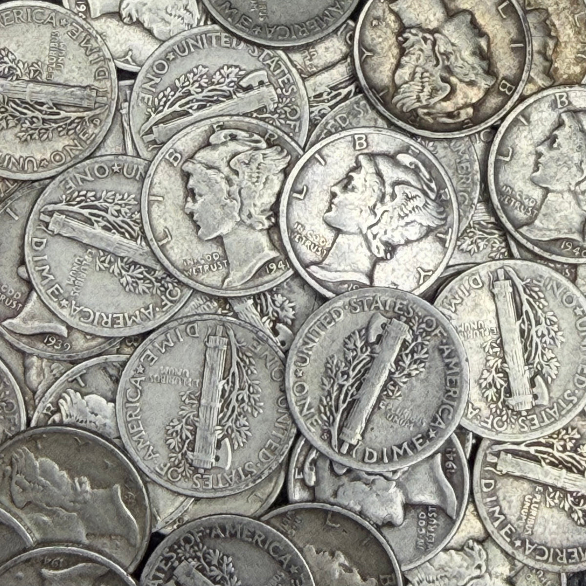 Mercury Dimes - $1 Face Value - Good to Fine