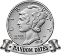 Mercury Dime - $1 Face Value - XF - Random Year
